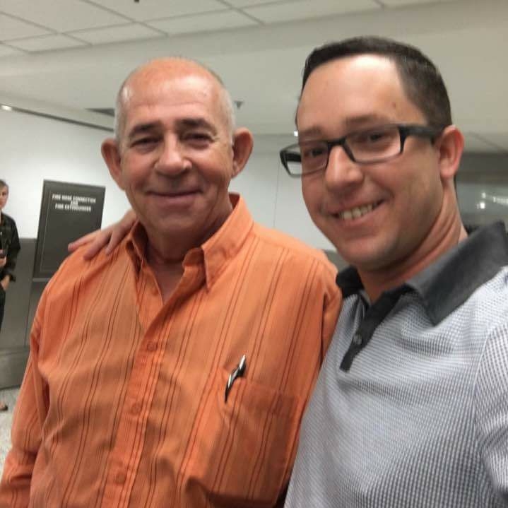 Maceira junto a su hijo