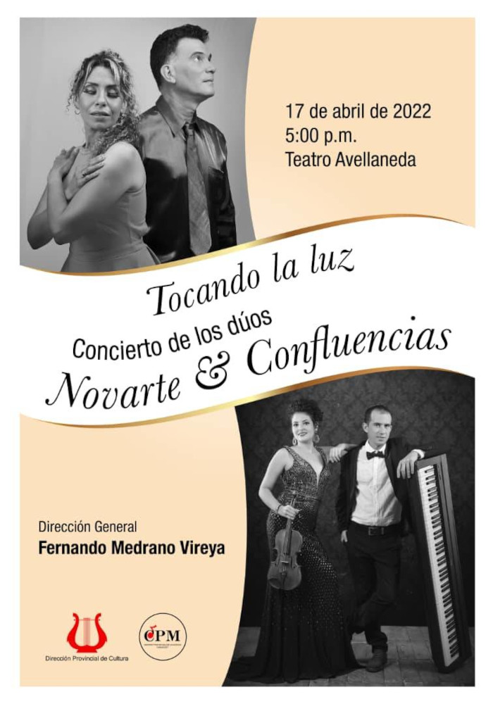 Imagen y Foto: Cortesía de Novarte Próximo concierto de los dúos Novarte y Confluencias