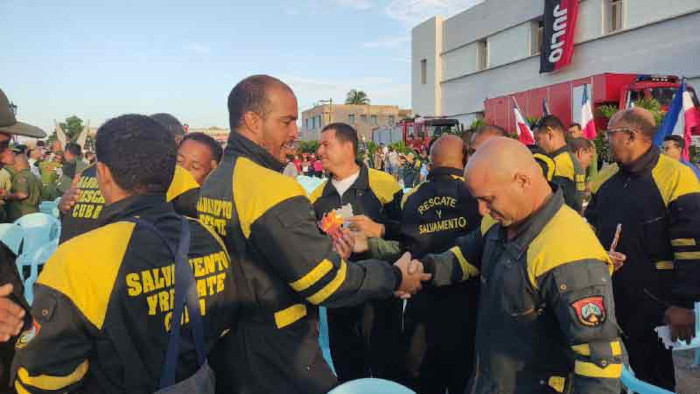 Foto: Del autor Con honores despidieron en Matanzas a bomberos solidarios