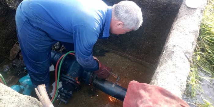 Conductora de la presa Cubano Búlgara. Foto: Tomada de camaguey.gob.cu El agua en Camagüey: actualización para la jornada