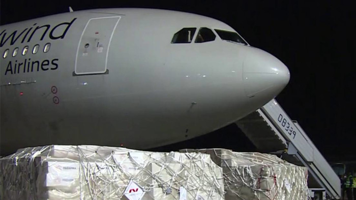 Foto: Tomada de rt.com En Cuba donativo de insumos médicos procedente de Rusia