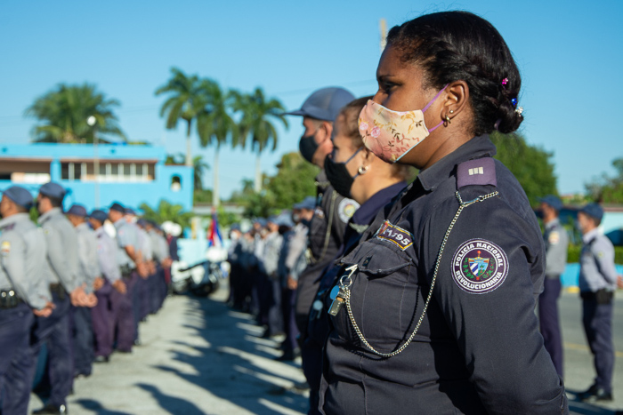 Fotos: Leandro Pérez Pérez/ Adelante Fuerzas de la Policía conmemoran el aniversario 63 de la institución