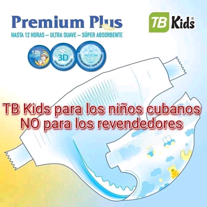 Imágenes: Tomadas de Facebook TB Kids es la marca más comercializada en Cuba de toallitas húmedas y los tan demandados pampers