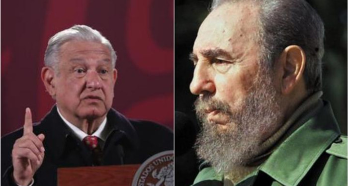 López Obrador: entre los grandes, grandes... Fidel Castro