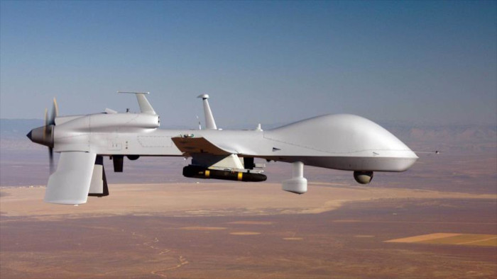 La Administración estadounidense prevé vender 4 aviones no tripulados (drones) MQ-1C Gray Eagle a Ucrania, informó la agencia británica Reuters, citando a tres fuentes familiarizadas con el asunto, que hablaron bajo condición de anonimato. Foto: Tomada de hispantv.com Drones armados de EEUU podría tener Ucrania