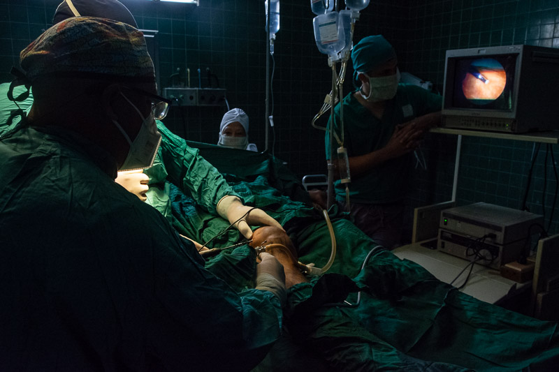 Fotos: Leandro Pérez Pérez/ Adelante En Hospital Pediátrico: primeras operaciones de rodilla mediante artroscopia