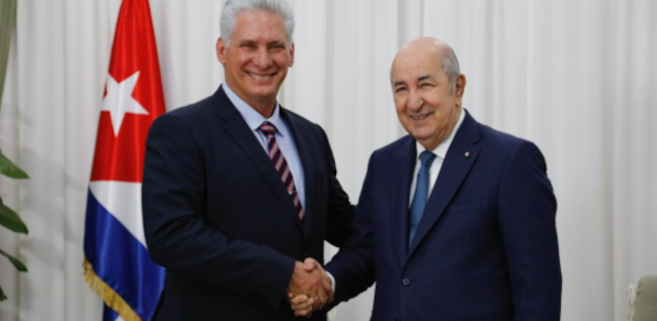 Presidentes de Cuba y Argelia informan resultados de reunión