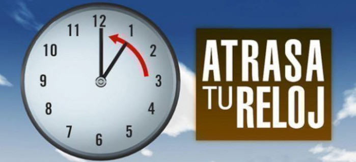 Horario normal desde este domingo