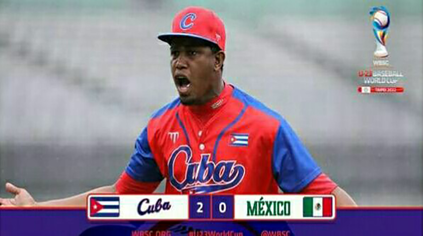 Béisbol: Cuba vence 2-0 a México y aún respira en Mundial sub 23