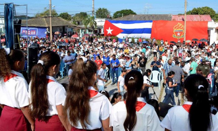 Foto: Rodolfo Blanco Cué/ ACN Pioneros y jóvenes festejaron su día en Guáimaro