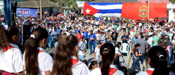 Pioneros y jóvenes festejaron su día en Guáimaro