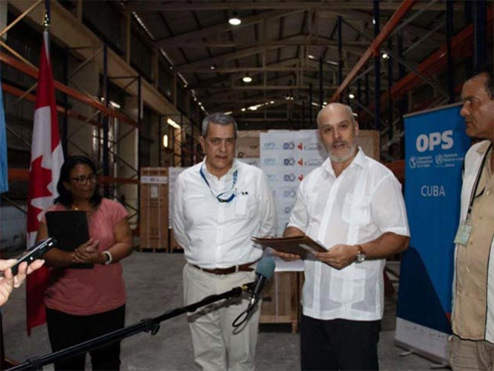 Foto: Tomada de prensa-latina.cu Recibe Cuba refrigeradores para conservación de vacunas