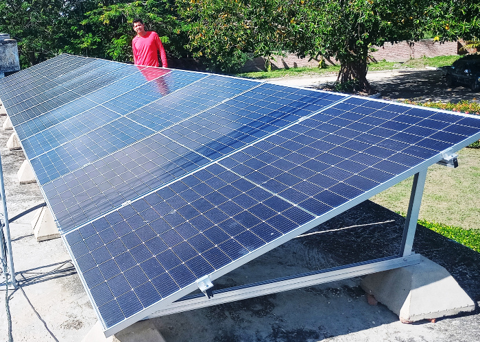 Foto: Del autor Paneles solares, estrategia de mejora de gestión
