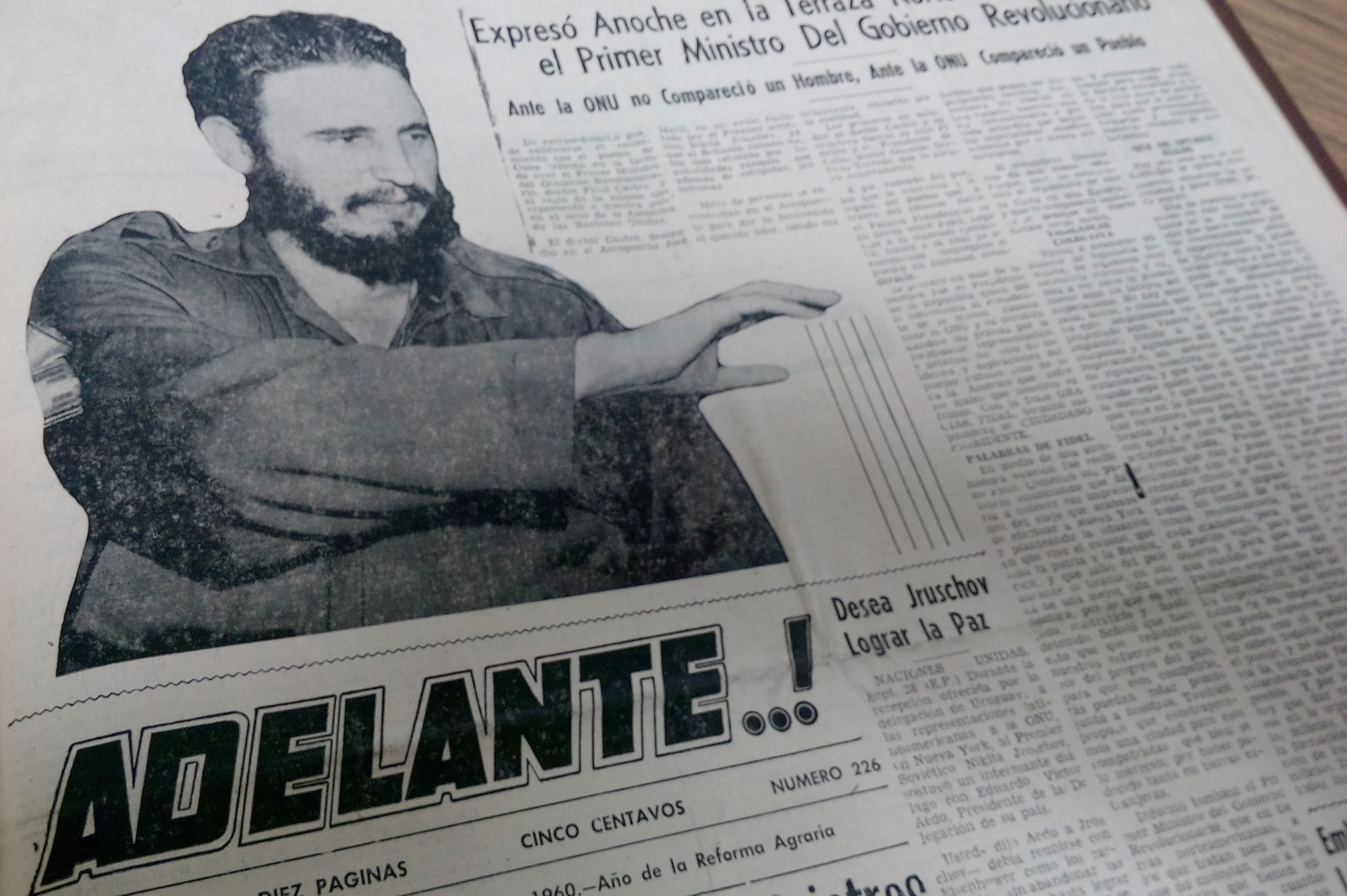 Adelante, eje del mismo derrotero