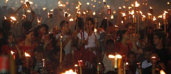 Camagüey's youth tributes the National Hero