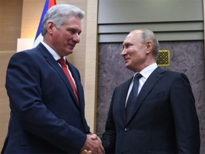 Foto: Archivo Presidente cubano solidario con Putin, tras intento de rebelión armada