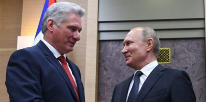 Presidente cubano solidario con Putin, tras intento de rebelión armada