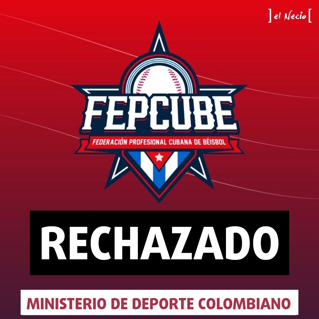 Imagen: Tomada de twitter.com/ElNecio_Cuba Elogia Federación Cubana de Béisbol apoyo de Colombia