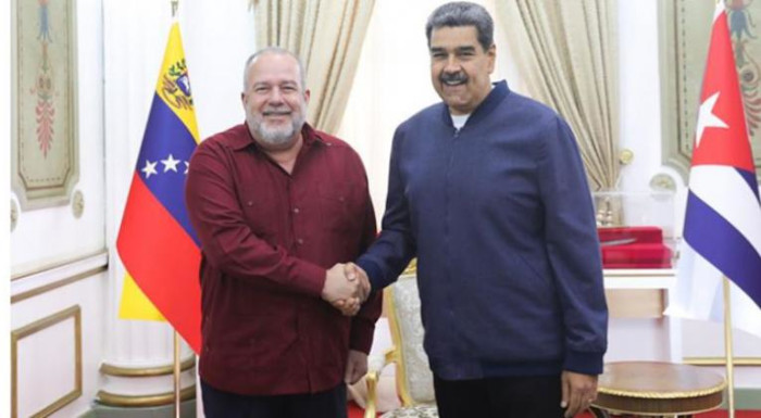 Foto: Tomada de prensa-latina.cu Primer Ministro cubano dialogó con Presidente de Venezuela