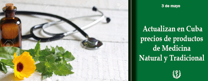 Actualizan precios de la Medicina Na