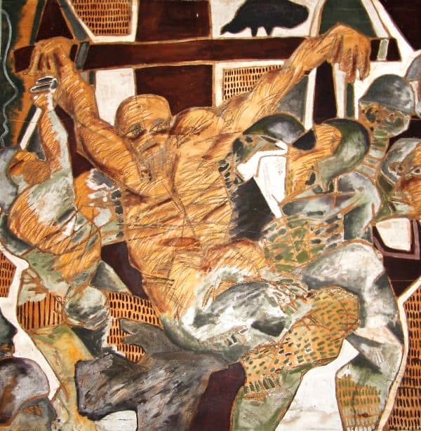 Obra de Jover en la 2da Bienal de La Habana, en 1986.