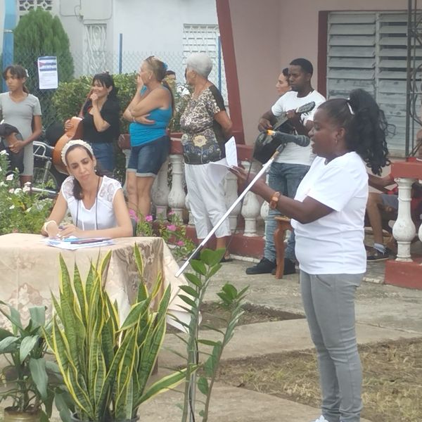 Tatiana Ramírez Iznaga, ofreció una amplia panorámica del trabajo realizado en su funciones como delegada de la circunscripción 159, del Consejo Popular Jayamá, de la capital camagüeyana.