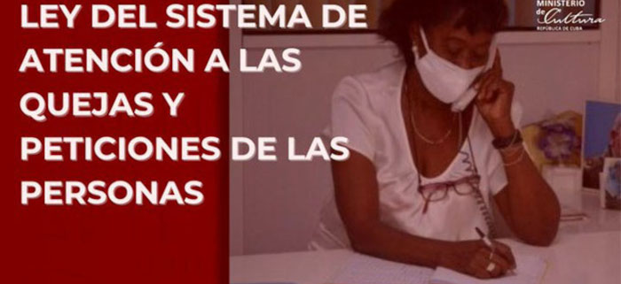 Ley sobre quejas y peticiones está e
