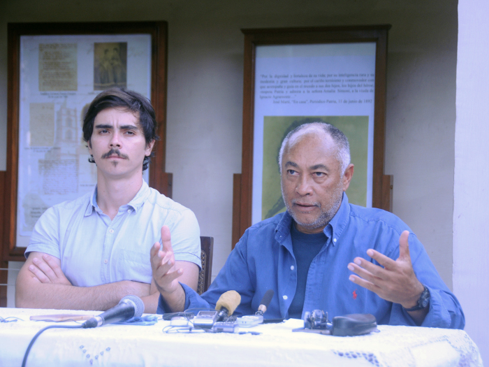 La conferencia de prensa en la Quinta Simoni, para anunciar el comienzo del rodaje.