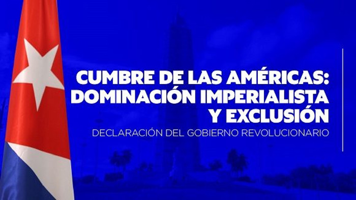 Imagen: Tomada de cubadebate.cu Rechaza Cuba su exclusión de Cumbre de las Américas por EE.UU.