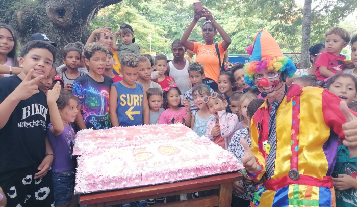 Para los niños se hizo la fiesta